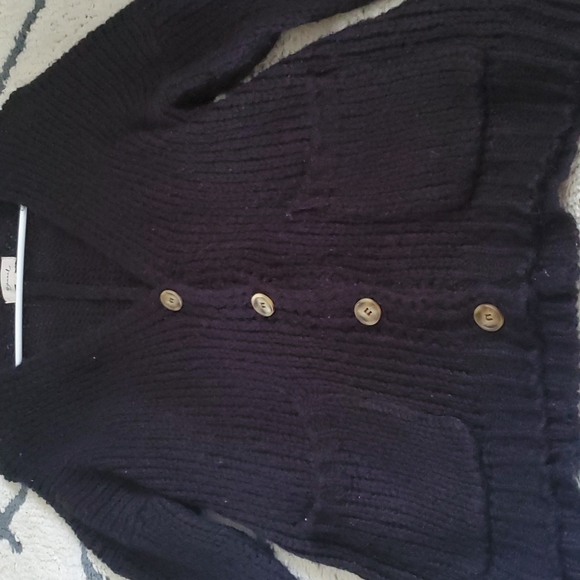 Black Knitted Cardigan - Picture 4 of 4